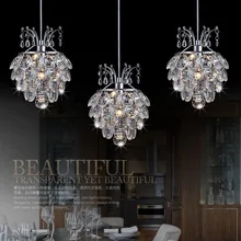 2015 recién llegado de colgante cristal comedor lámpara de cristal de lujo luz pendiente modern Restaurant Bar luces cristal