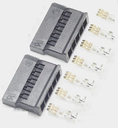 

50sets/lot SATA Power Connector Crimp Plug housing short version with Terminal gold plated for SATA Hard Drive - Black