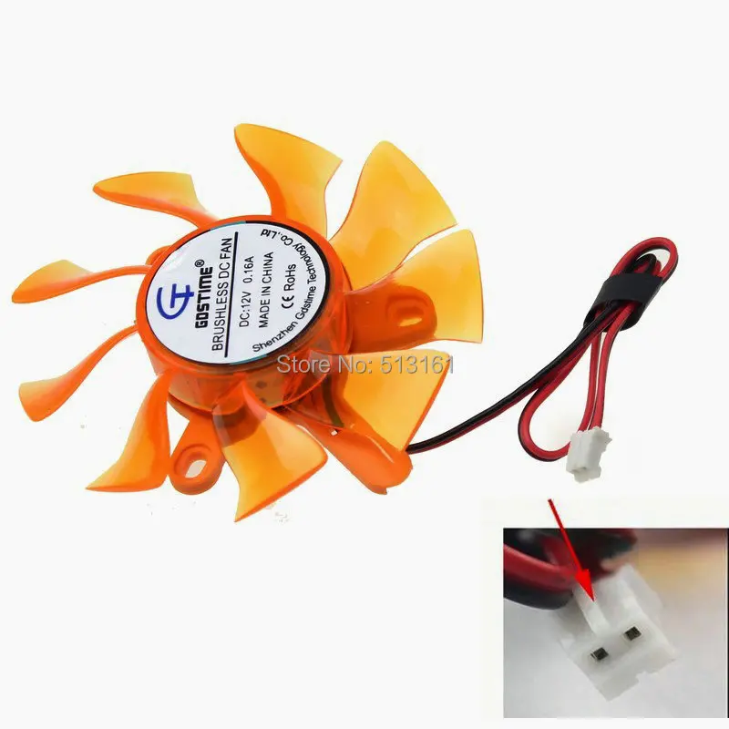 

5 pieces Gdstime Computer Radiator Cooling Fan 75mm 12V 2Pin for VGA Video Graphics Card Cooler