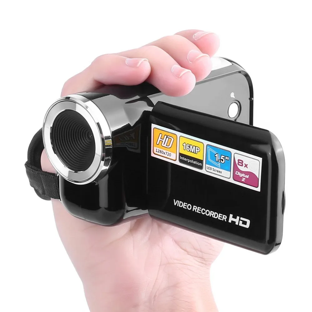 

Portable Consumer Camcorders 1280*720P Digital Video Camcord 8X Zoom 16MP Camera HD DV Video Recorder with 1.5 inches LCD Screen