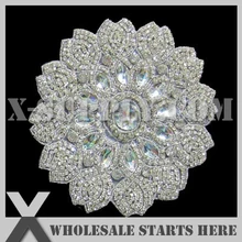 20 шт./лот) свадебные горный хрусталь аппликация железа на бисером патч для пользовательских свадебное платье украшения, x1-rat2187