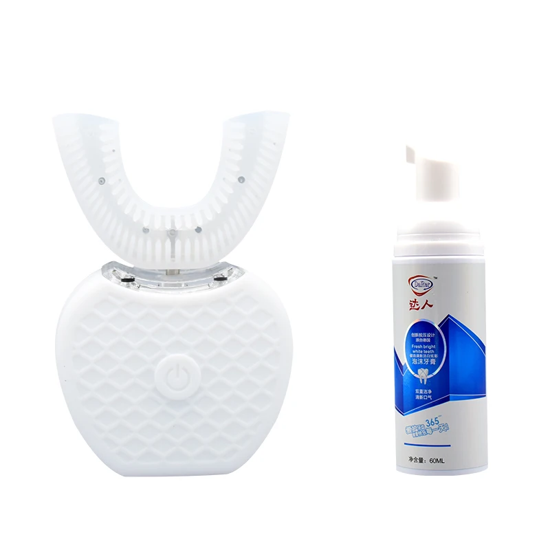 

Automatic Electric Toothbrush Rechargeable Ultrasonic Toothbrush Intelligent Fully Automatic Ultrasonic Black and White Color