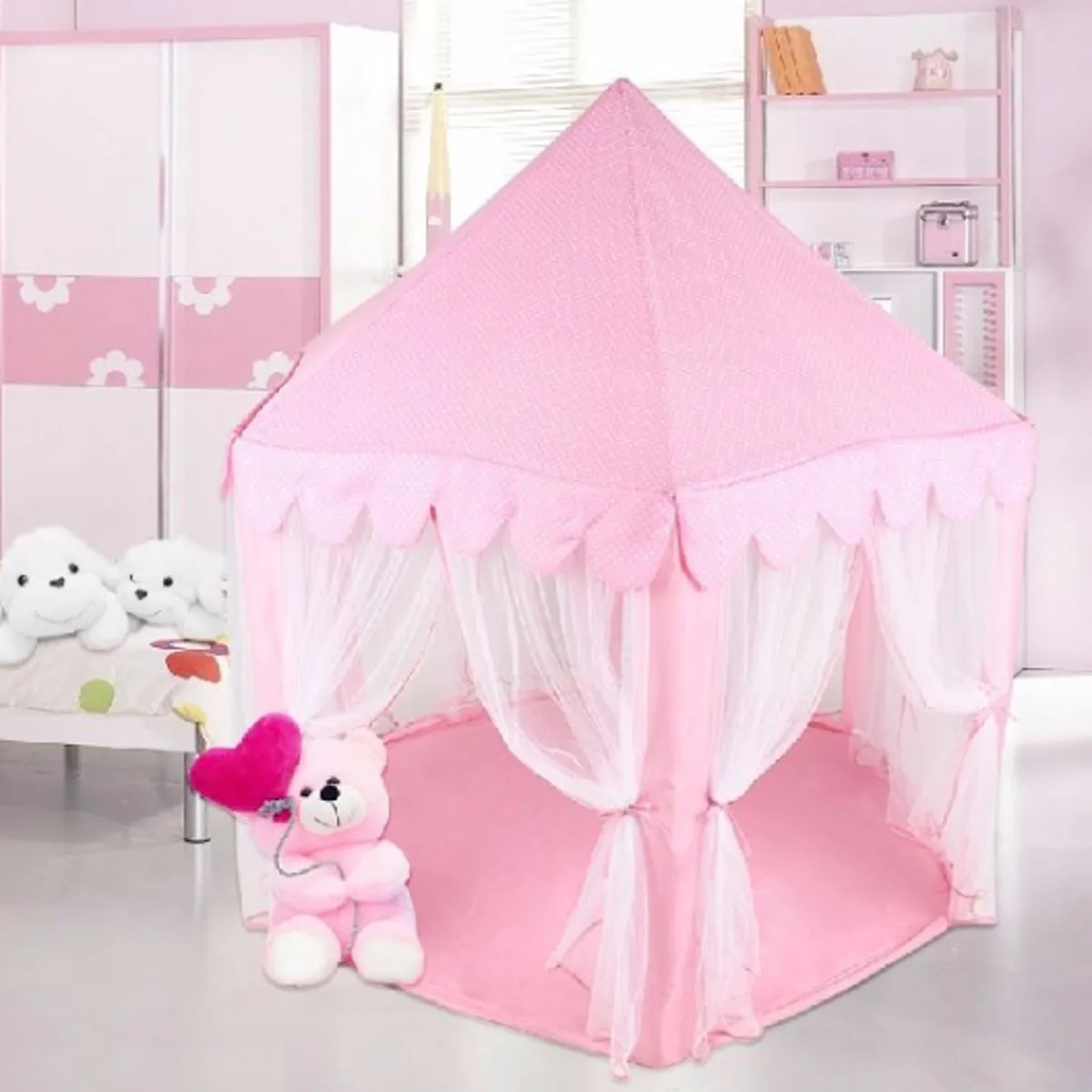  Portable Princess Castle Play Tent Activity Fairy House Fun Playhouse Beach Tent Baby playing Toy G