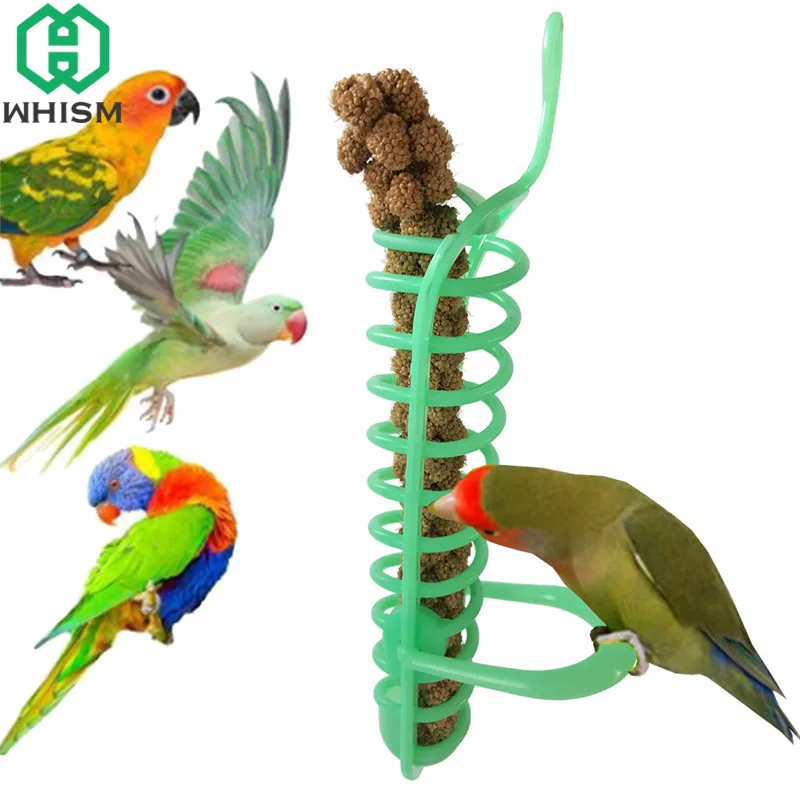 WHISM 25cm Plastic Bird Food Toys Cockatiel Foraging Device Parrot Toy