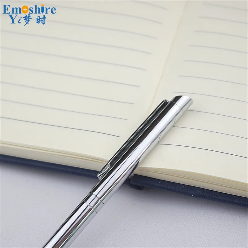 Emoshire Slim business metal signature pen custom hotel advertising chrome metal ballpoint pen copper rod metal pen (2)