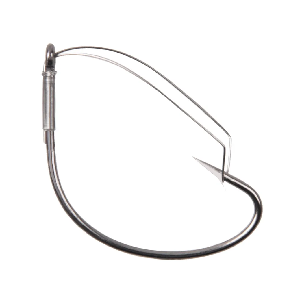 

20pcs Weedless Barbed wacky Fishing Hook High Carbon Steel Bass Single hook wacky rig kit for bass fishing