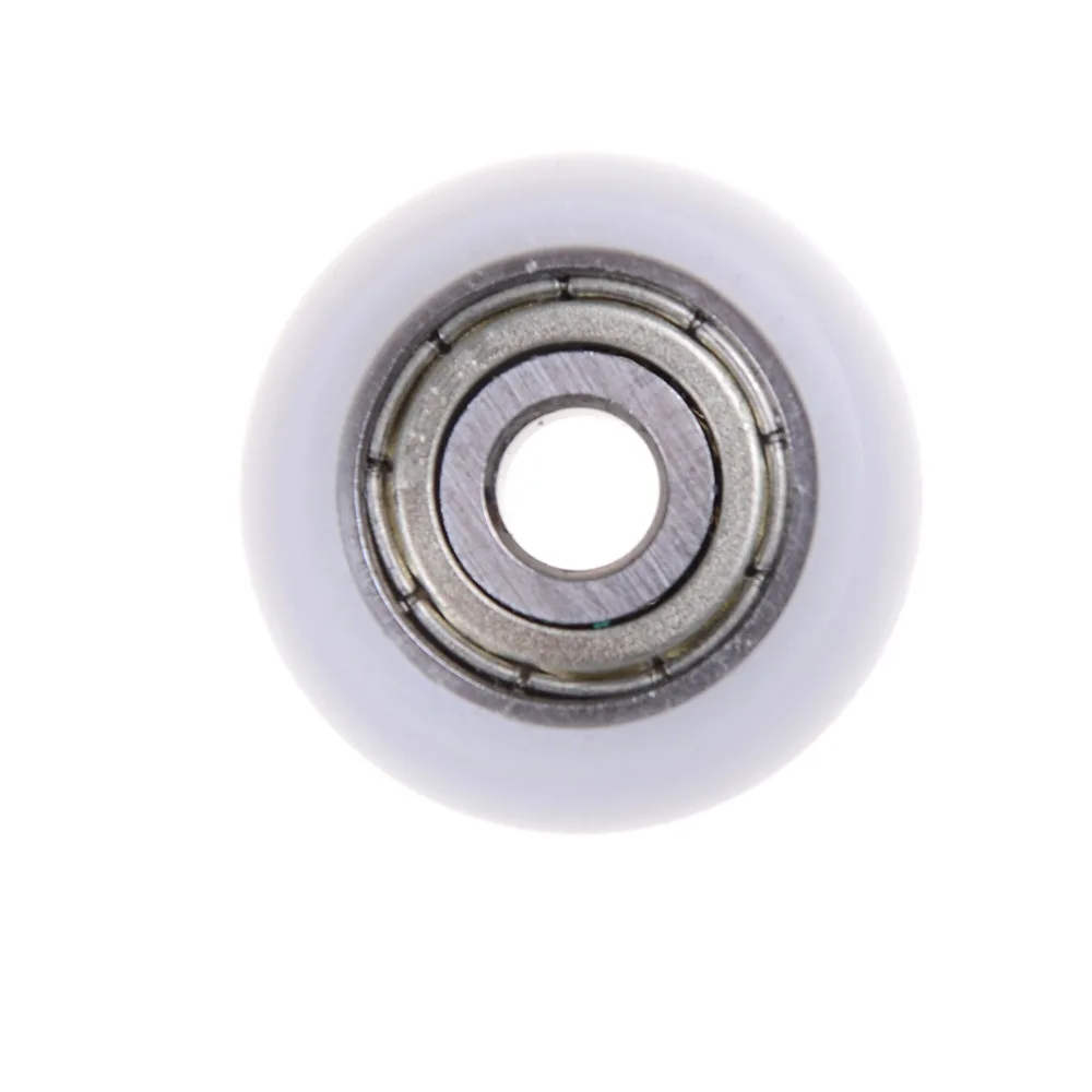 

1pcs 5*21.5*7mm Practical New Nylon Plastic Carbon Steel Bearings Pulley Wheels Embedded Groove Suitable For Furniture Hardware