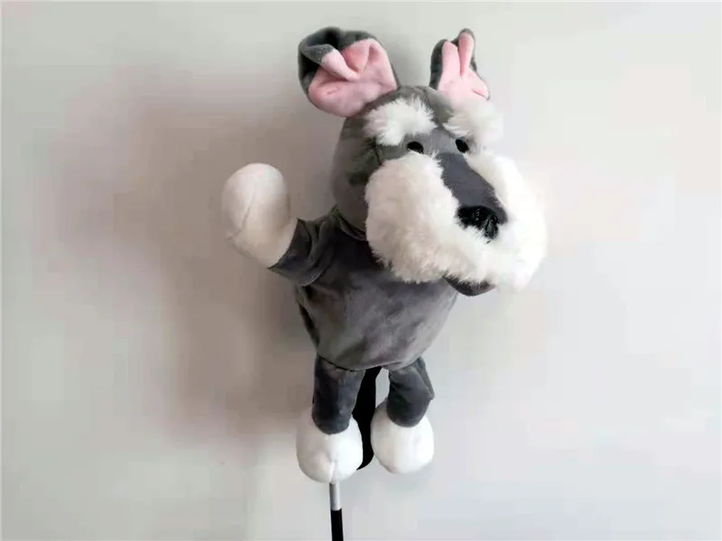 Schnauzer Новинка, много чехлов для головы для гольфа с животными, № 1, чехлы для головы водителя, высокое качество, забавные пылезащитные#1 деревянные Чехлы для клюшек для гольфа - Цвет: Schnauzer