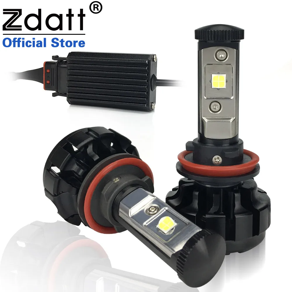 

Zdatt 12000LM H8 H9 H11 Led Lamp Canbus 80W Headlight Bulbs Car LED Light Conversion Kit White 12V Auto Light Automobiles 6000K