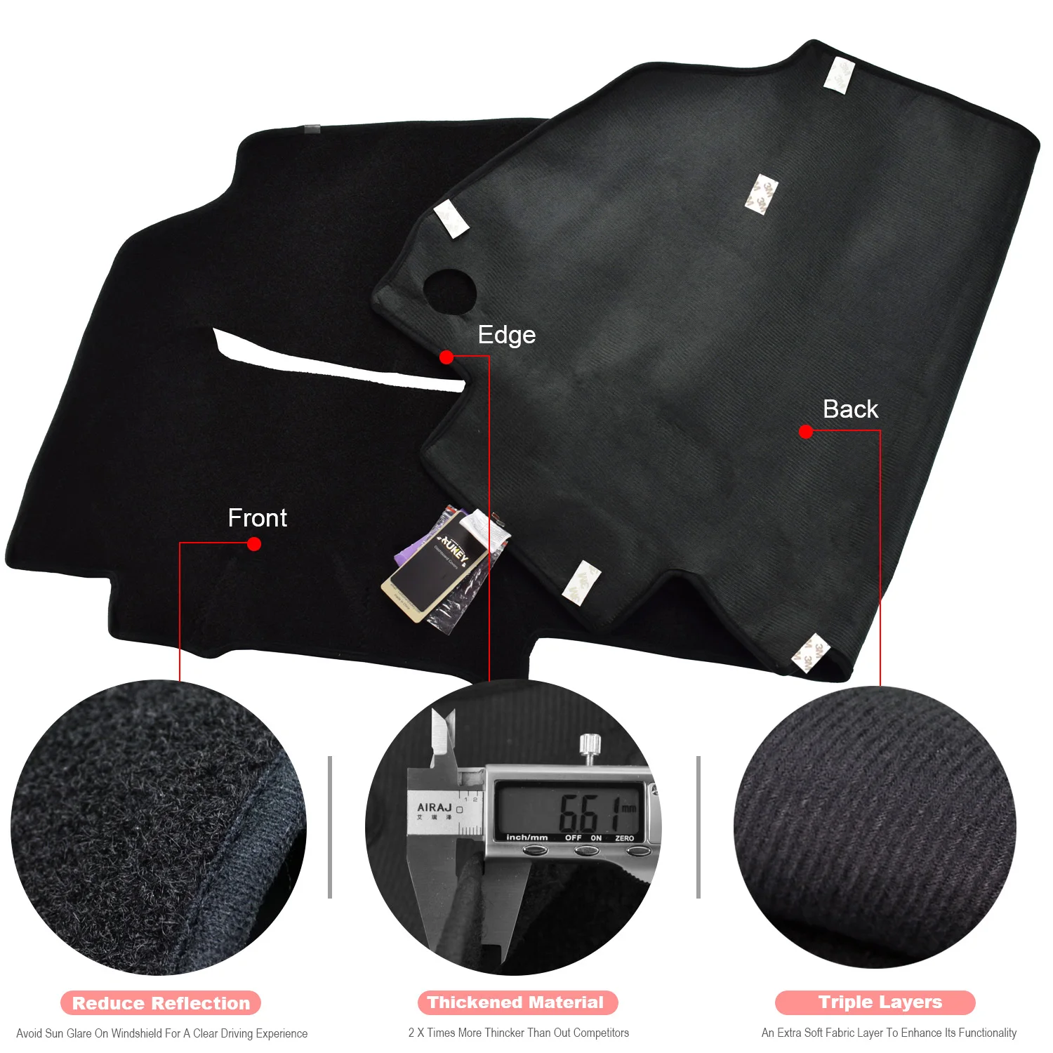 Car Mats Accessories Auto Accessories Dash Mat Dashboard Cover Sun Shade For Honda Civic Acura CSX 2006-2011