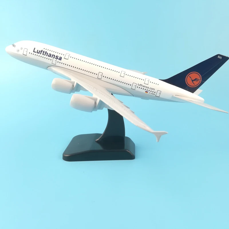 JASON TUTU модель самолета Модель Lufthansa Airbus A380 1:200 литье под давлением металла 20 см