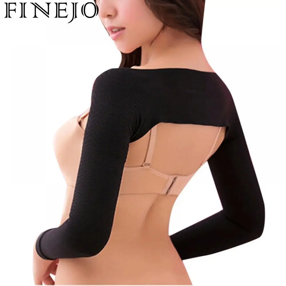 

FINEJO Women Slim Arm Shaper Correct Back Posture humpback prevent Long Sleeve Slim Arm Loss Weight Corrector Lift Shapewear