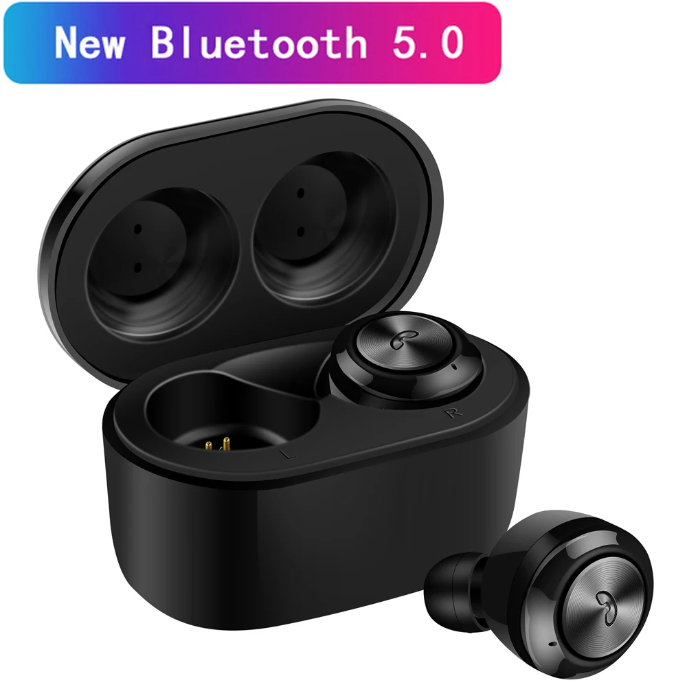 

TWS Bluetooth Earphone IPX5 Waterproof Wireless Earbuds Bluetooth 5.0 Headset Mini Twins Stereo Sport Earphones for Phone in-ear