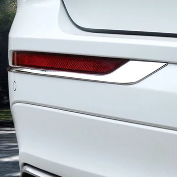 

ABS Chrome For Volvo XC60 2018 2019 Car rear fog lampshade foglight lamp strip Cover Trim auto accessories car styling 2pcs