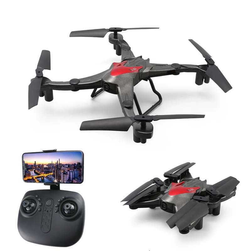

YIDAJIA WIFI FPV RC Drones with 2MP/0.3MP Camera Altitude Hold Foldable Quadcopter Headless Mode 6 CH RC Helicopter Dron Toys