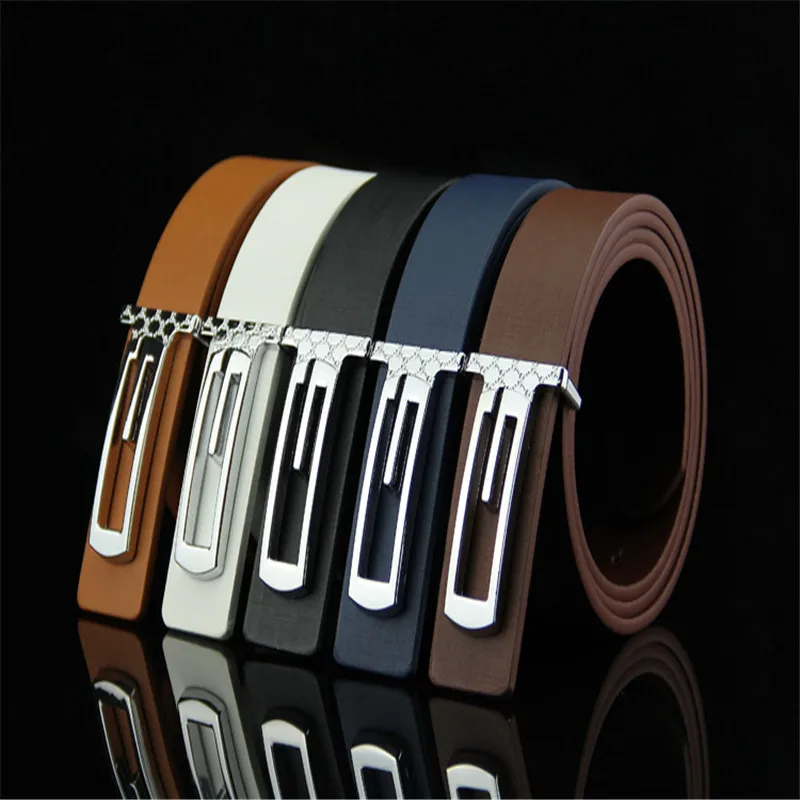 

Belt Men's Luxury Designer Designer High Quality Men's Leather Belt White Black Brown Automatic Buckle Belt Men's Custom Belt
