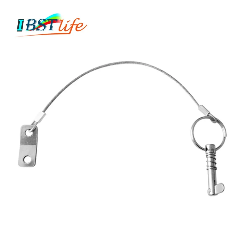 

6.3mm 1/4 inch Quick Release Pin with Lanyard for Boat Bimini Top Deck Hinge Marine hardware Stainless Steel 316