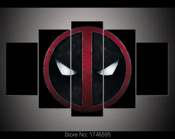 

Printed painting Print Deadpool film movie poster picture oil Painting on canvas modern home decor wall art picture /PT0084