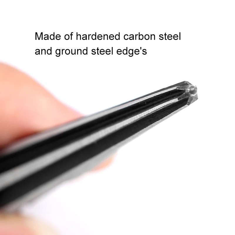 3-13mm Bridge Pin Hole Handheld Reamer T Shape Handle Tapered 6 Fluted Chamfer Reaming DIY Woodworker Cutting Tool 45 # Steel
