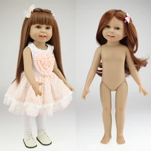 1" 45 см кукла-принцесса с платье обувь прямые волосы Reborn Baby Doll жизнь, как кукла детские игрушки для девочек подарок на день рождения