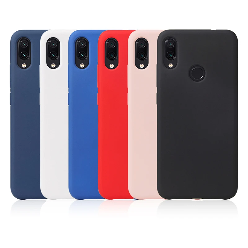 

official original like silicone case for xiaomi redmi note 7 cases cover tpu back covers fundas coque hoesje kryt tok etui