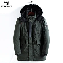 KENNTRICE куртка с капюшоном для девочек Для мужчин зимние теплые дышащий хлопок мягкий толстый слой Для мужчин s брендовая одежда