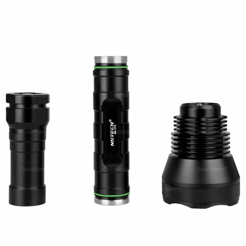 Фонарик NKTECH NK 12T6 12x лампа светодиодный 13800LM 5 режимов фонарики факел и 3X TrustFire 26650 5000
