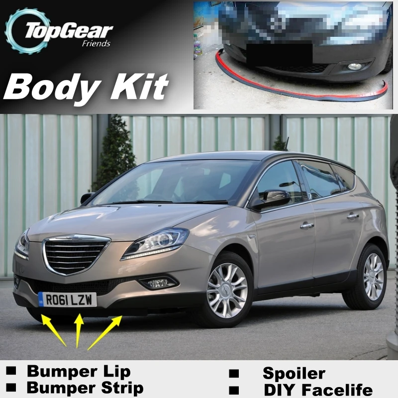 

Bumper Lip Deflector Lips For Chrysler Delta For Lancia Delta Front Spoiler Skirt For TopGear Fans Car Tuning / Body Kit / Strip