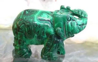 

YM Wholesale cheap POLISHED NATURAL GREEN MALACHITE Elephant CRYSTAL