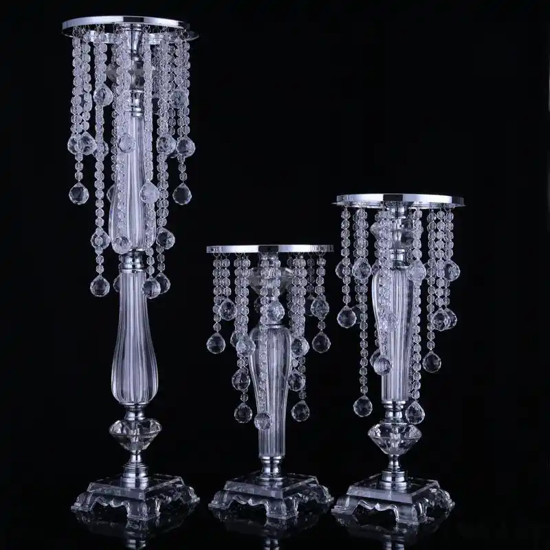Wedding Centerpiece Table Flower Vase Silver Metal Flower Stand