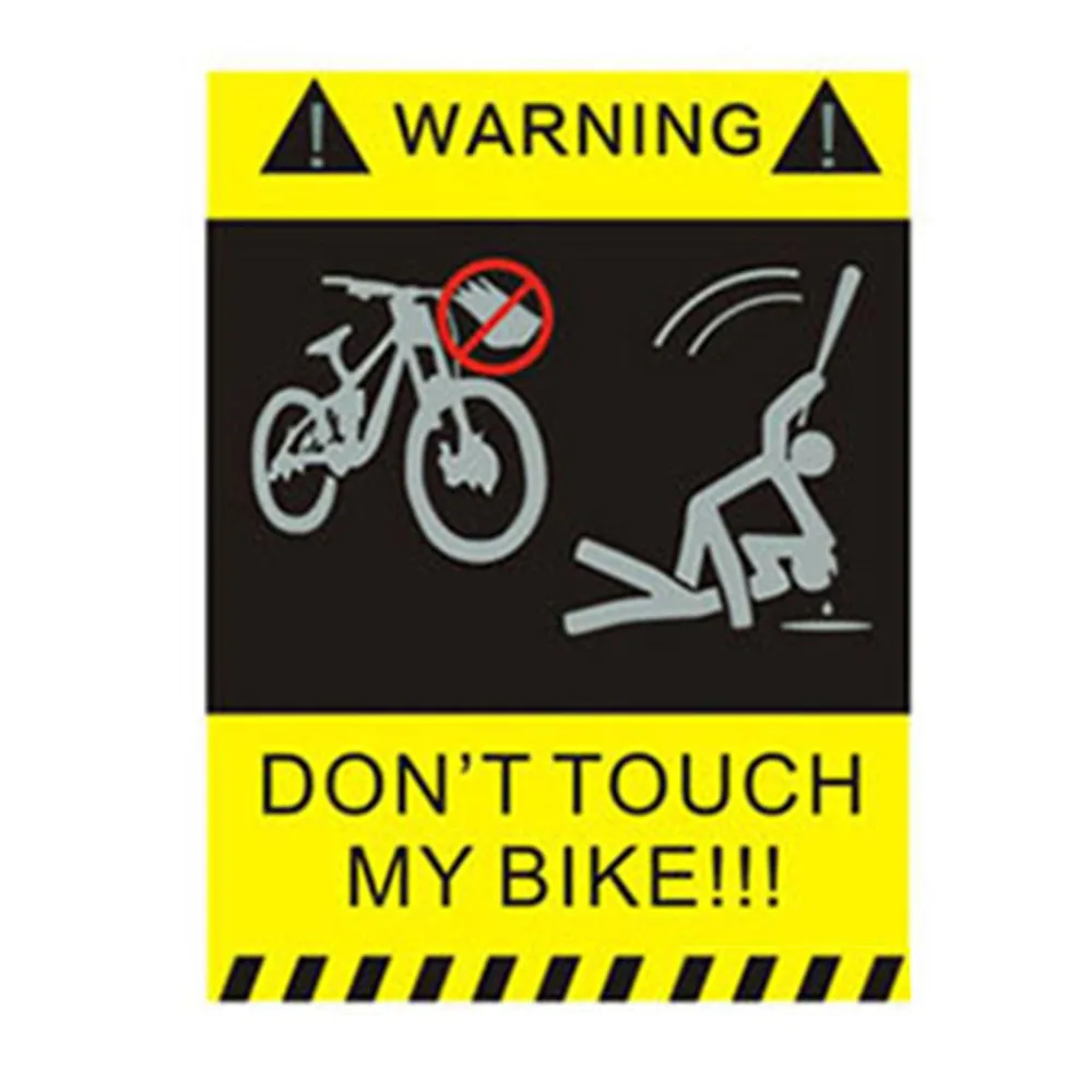

Wanweileg Sticker Bicycle Stickers Bike Words Warning Paper Personality Lable 10pcs Mtb Scratch Off Decal PVC Adesivo Para A1