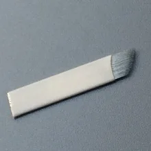 100 шт./партия 0,25 мм белый 21 шпилька изогнутые иглы для бровей лезвия для тату для перманентного макияжа тату ручка-держатель игл