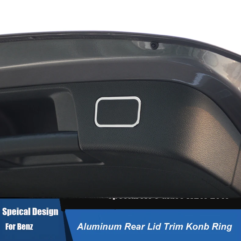 

Aluminum alloy Car rear lid Button Knob Trim decoration For Mercedes-Benz AMG GLA GLK GL ML CLS Glass Styling