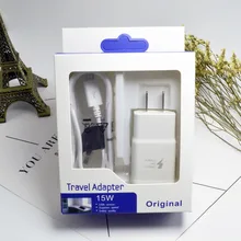 10 шт для быстрой зарядки US/EU/UK дорожное настенное зарядное Зарядное устройство+ 1,5 м микро USB кабель для передачи данных для samsung S6 S7 edge Note 4/Note 5 Розничная коробка