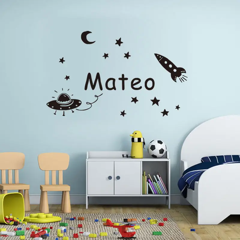 Wall Decals Online Kids Custom Wall Vinyl Cheap Wall | space planet wall sticker personalized name kids wall Wall Decals Online Kids Custom Wall Vinyl Cheap Wall | space planet wall sticker personalized name kids wall