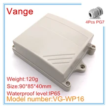 Рекламные Пакеты закачиваемая форма IP65 водонепроницаемый корпус из пластика ABS поле с 4 шт PG7 водонепроницаемый разъем 90*85*40 мм