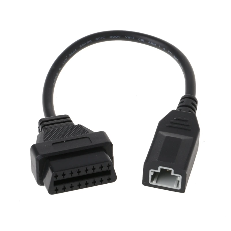  Auto Compatible Diagnostic Connector Adapter for Car OBD2 3Pin to 16 Pin Female Cable