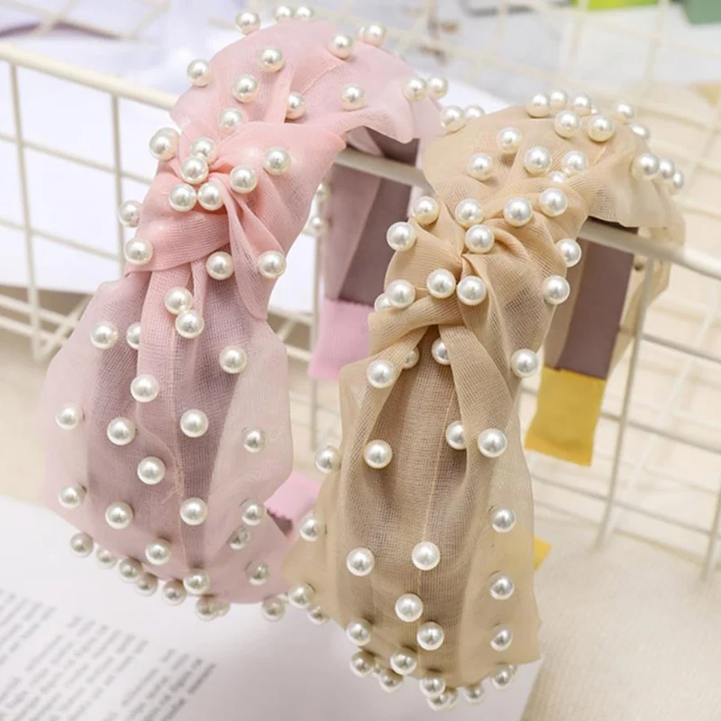 

Imitate Pearl Bohemia Style Hairband Elastic Hair Head Bands Accessories Headband for Women Girls 2019
