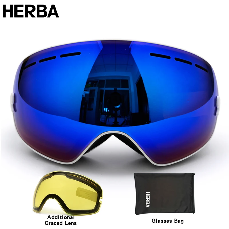 Skiing Brand Hb3-2 Double Glasses Women 1
