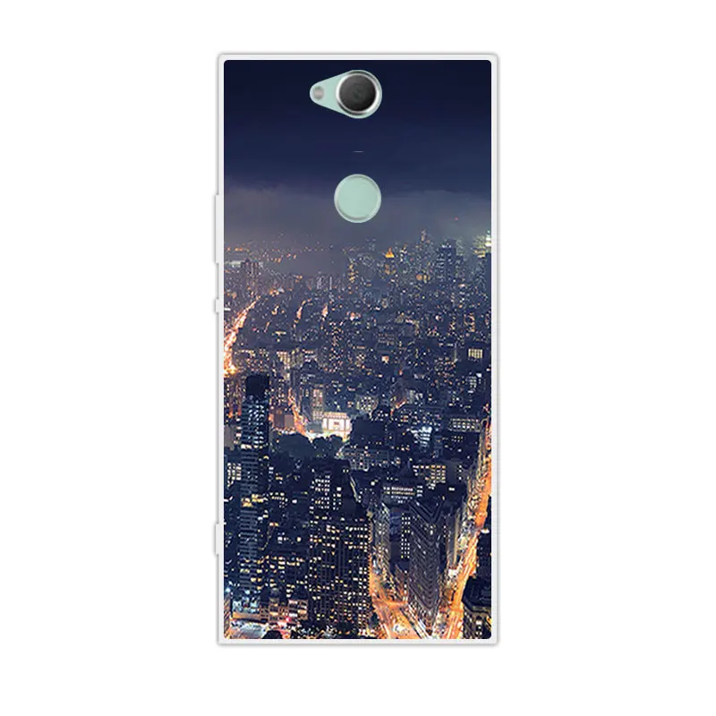 04 Для sony Xperia XA2 Plus прозрачный ТПУ для Fundas sony XA2 Plus тонкий Silionce мягкие чехлы для телефонов XA2 Plus Ночная сборка Капа - Цвет: 04