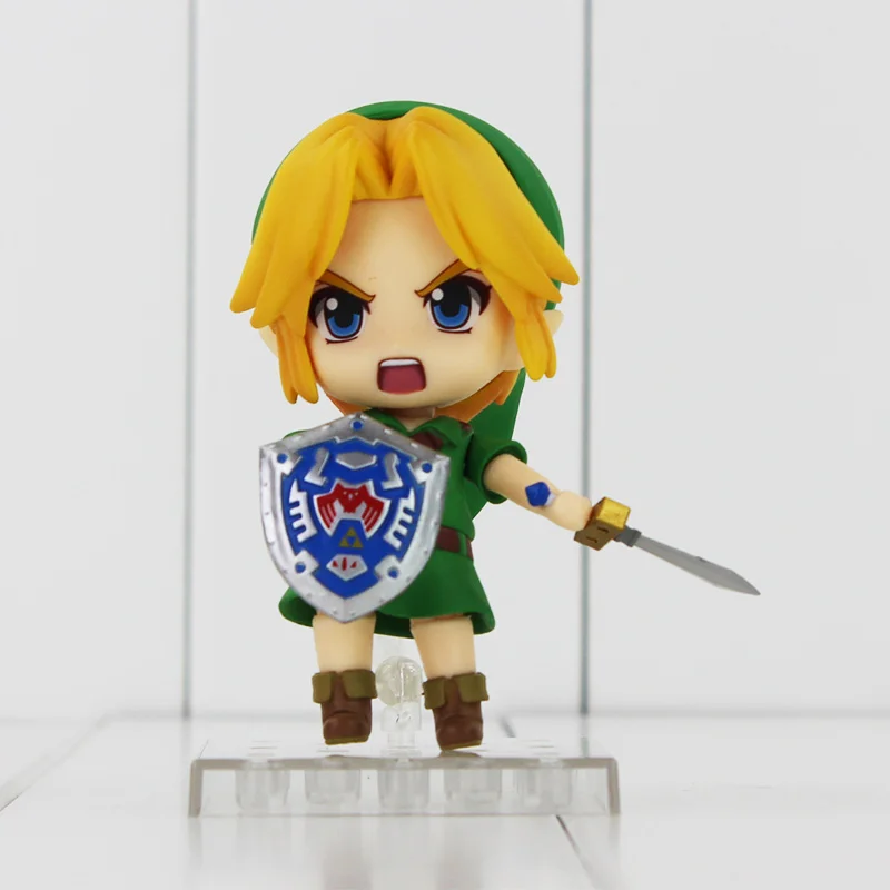 Продажа Легенда о Zelda Link Nendoroid игра Legend of Zelda ПВХ фигурку 10 см Q Ver. Zelda ссылку Коллекционная модель игрушка в подарок кукла