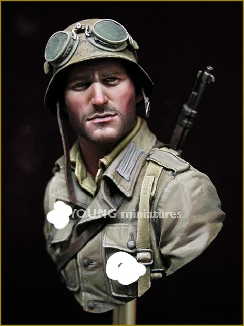 

1/10 DAK Infantry Noth Africa WWII, Resin Figure Bust GK, Military theme of World War II, Uncoated No colour