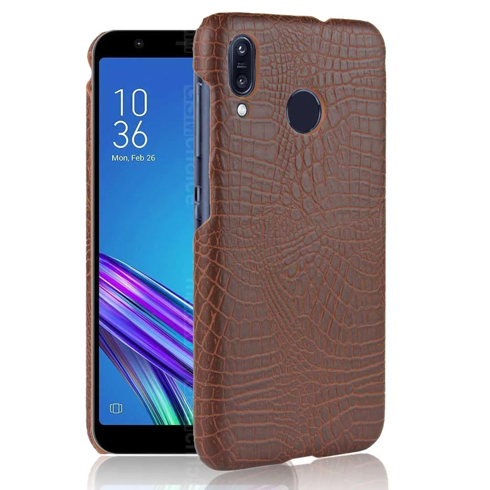 

SUBIN New Case For ASUS ZENFONE MAX (M1) ZB555KL 5.5" luxury Crocodile Skin PU Leather Back Cover Phone Protective Case