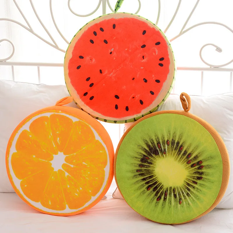 

Creative 3D Fruit Cushion Throw Pillows Back Cushions Car Office Chair Cushion Sofa Pillow Home Decorative Pi'l'low Almofadas