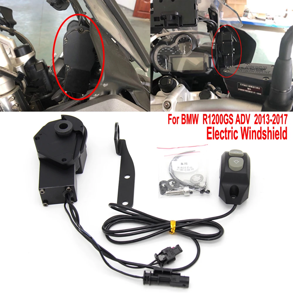 

Motorcycle waterfowl electric windshield wind wind elevator remote control switch For BMW R1200GS LC / Adventure 2014-2017 2018