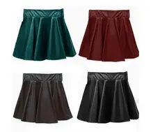 2019 4 Colors Sexy Women Slim PU Skirt High Waist Short Mini Skirt Pleated Party Faux Leather Skirts XS S M L 2019 4 Colors Sexy Women Slim PU Skirt High Waist Short Mini Skirt Pleated Party Faux Leather Skirts XS S M L