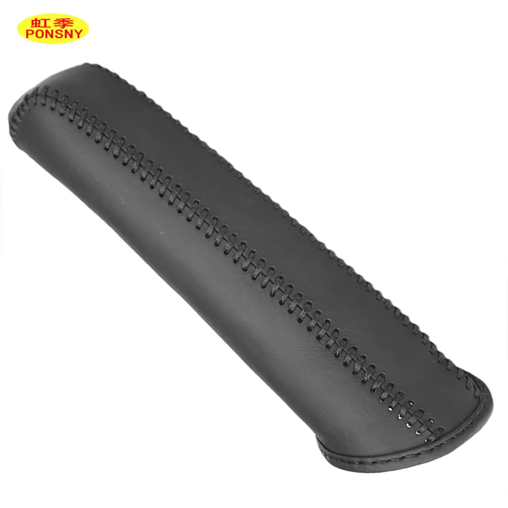 PONSNY Car Handbrake Covers Case for TOYOTA Corolla 2007- Genuine Leather Car-styling Handbrake Grips Cover