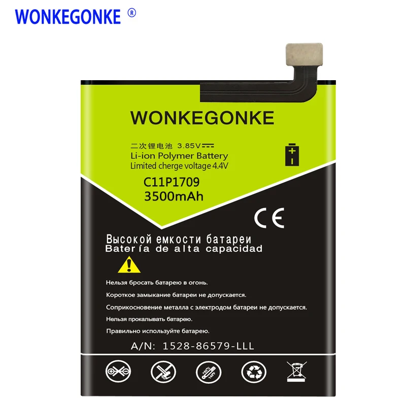 Аккумулятор WONKEGONKE для ASUS Zenfone live za550kl x00ad C11P1709|Аккумуляторы мобильных телефонов| |