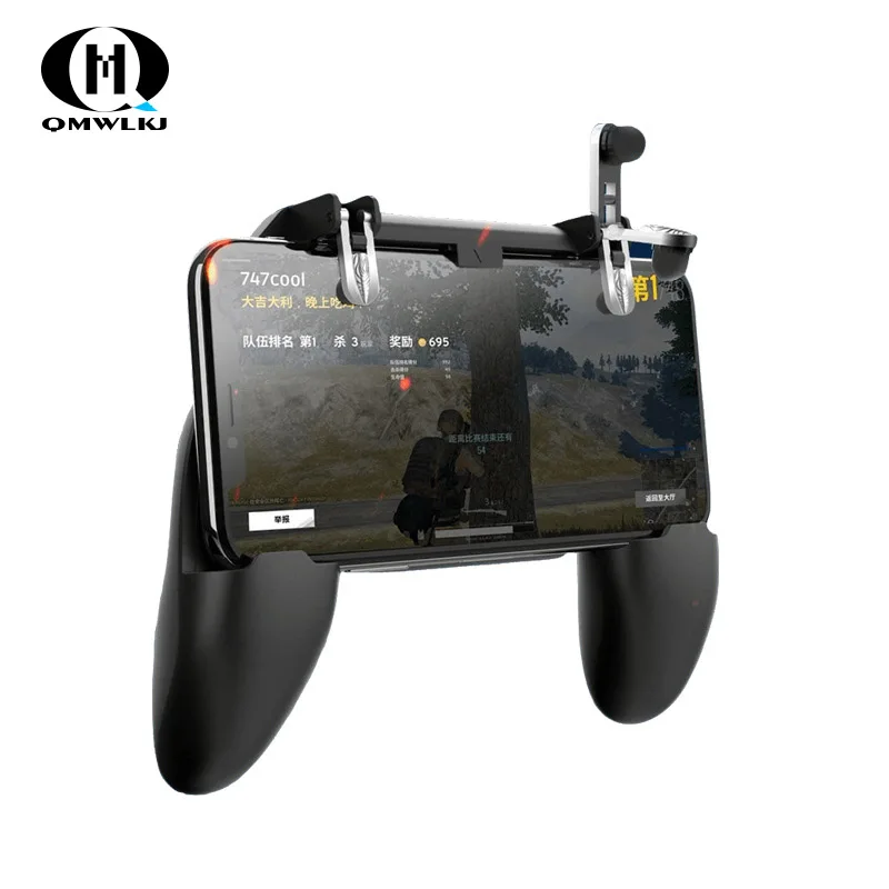 

3-in-1PUBG Smart Phone Mobile Gaming Trigger Pubg Controller Fire Button Aim Key L1 R1 Gaming Joysticks Mobile Gamepad