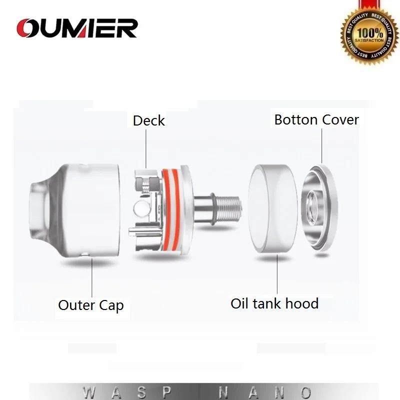 Оригинальный атомайзер OUMIER WASP NANO RDTA 2 мл 22 мм бак для пара легкая конструкция и